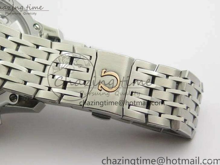 0402 De Ville Chronograph SS OMF 1:1 Best Edition Black Dial On SS Bracelet A Attractive 8150